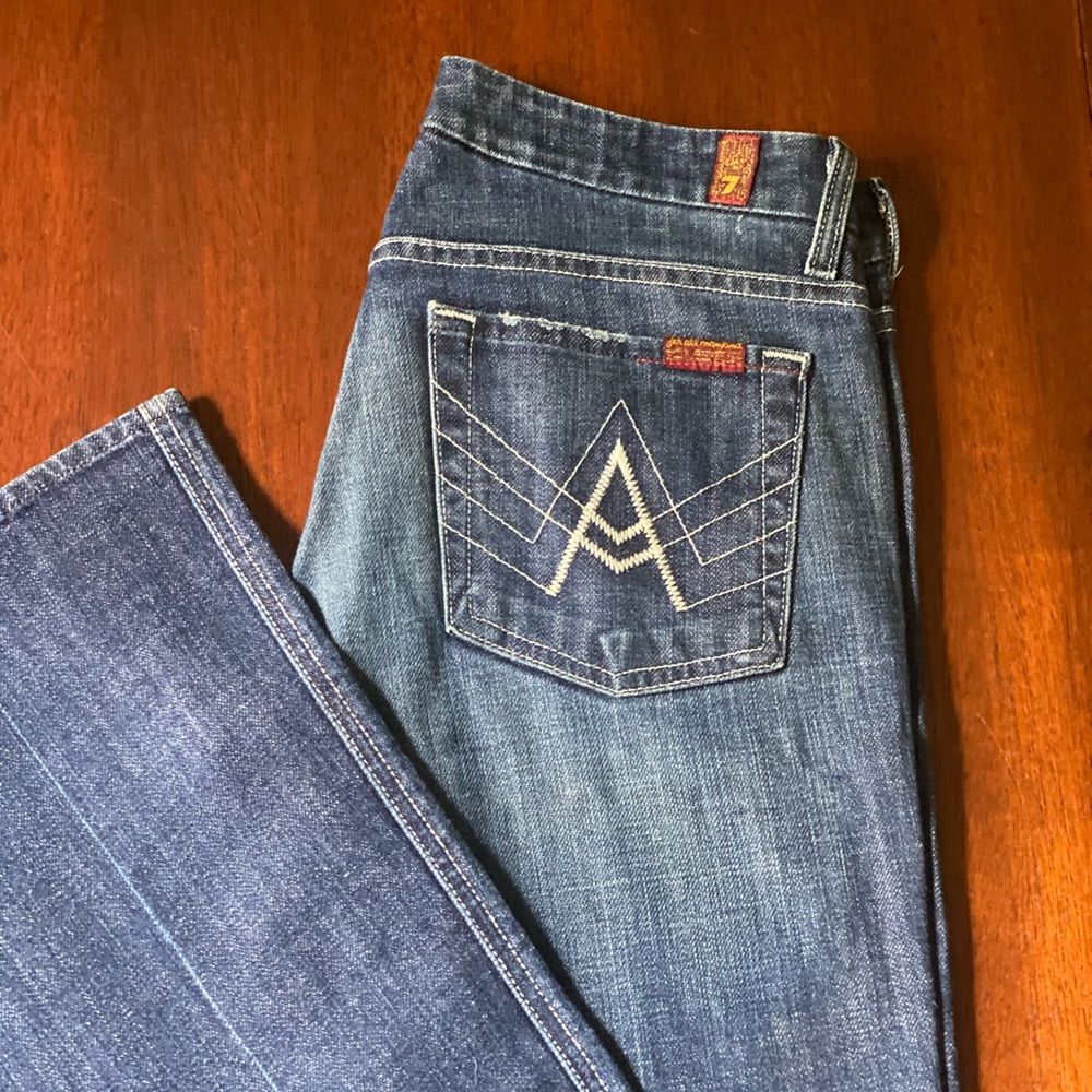 🍂SALE 👉🏼Like New👈🏼 7 for All Mankind “A” Pocket Jeans Size 27 / Size 4-6